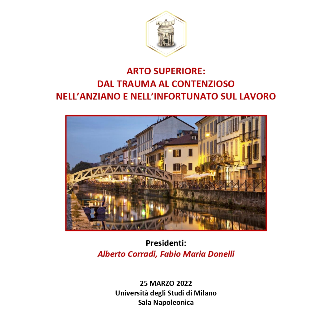 ARTO SUPERIORE: DAL TRAUMA AL CONTENZIOSO NELL’ANZIANO E NELL’INFORTUNATO SUL LAVORO