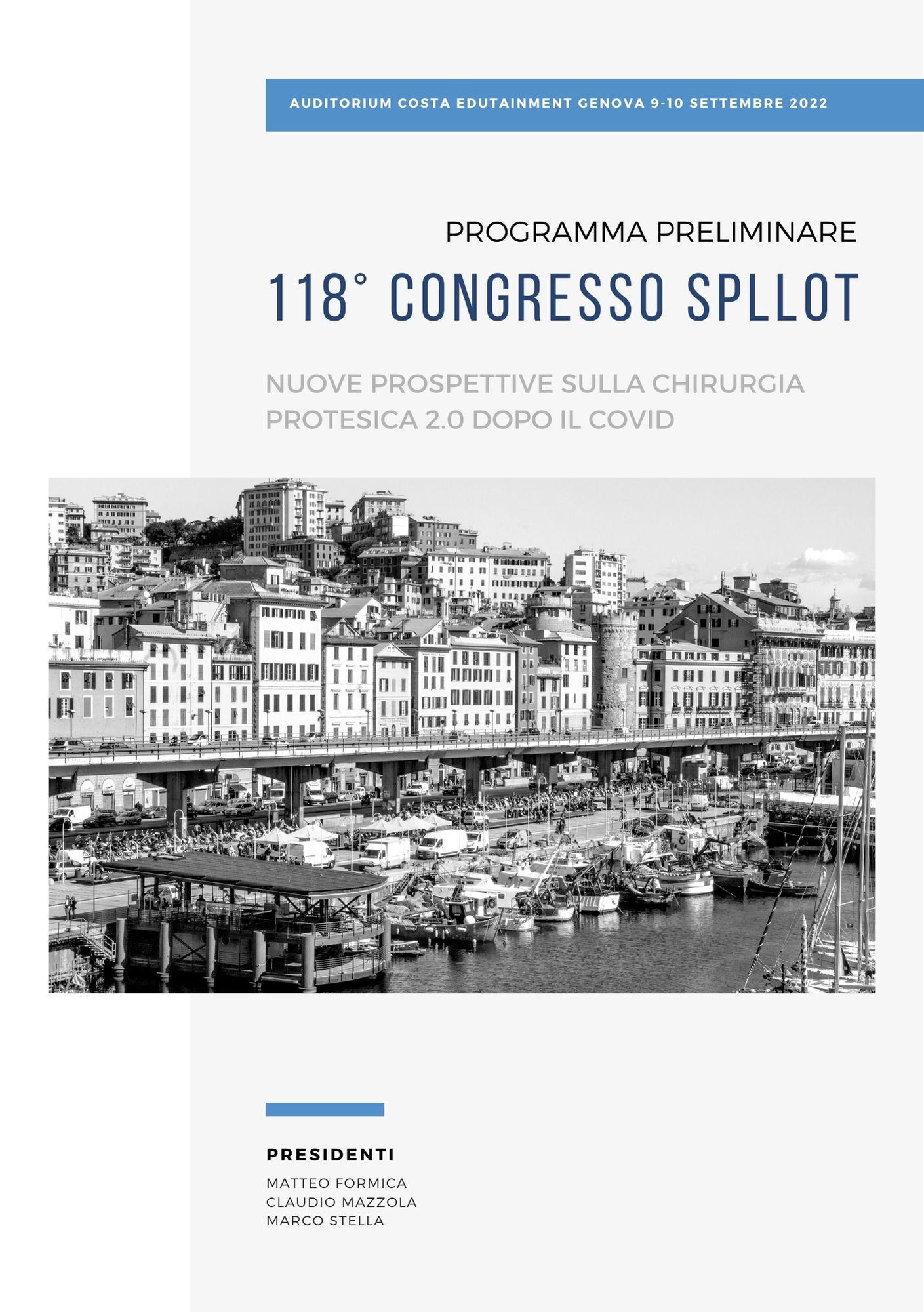 118° CONGRESSO SPLLOT - NUOVE PROSPETTIVE SULLA CHIRURGIA PROTESICA 2.0DOPO IL COVID